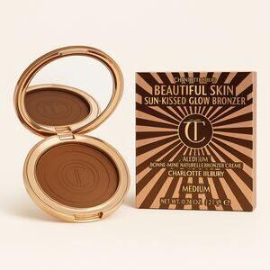 Charlotte Tilbury Beautiful Skin Sun-Kissed Glow Bronzer – Medium | Creamy Matte